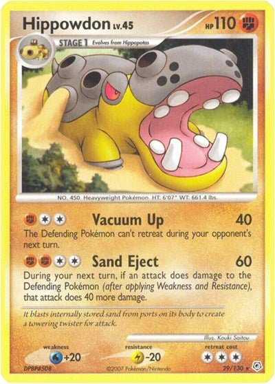 Hippowdon (Diamond and Pearl) Light Play - Nick Nack's Full Frontal Attack