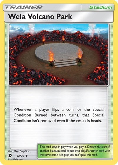 Wela Volcano Park (Dragon Majesty) Near Mint Reverse Holofoil