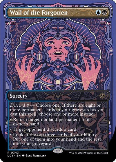 Wail of the Forgotten (Borderless) (The Lost Caverns of Ixalan) Near Mint - Nick Nack's Full Frontal Attack