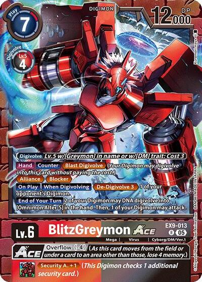 BlitzGreymon ACE (Versus Monsters) Near Mint Foil