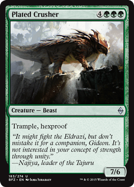 Plated Crusher (Battle for Zendikar) Near Mint - Nick Nack's Full Frontal Attack
