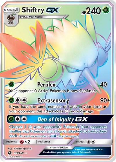 Shiftry GX (Secret) (SM - Celestial Storm) Near Mint Holofoil