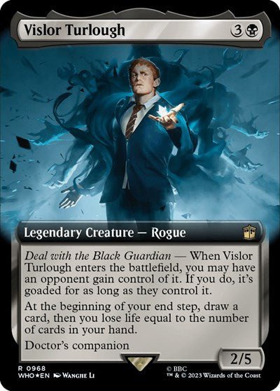 Vislor Turlough (Extended Art) (Surge Foil) (Universes Beyond: Doctor Who) Near Mint Foil - Nick Nack's Full Frontal Attack