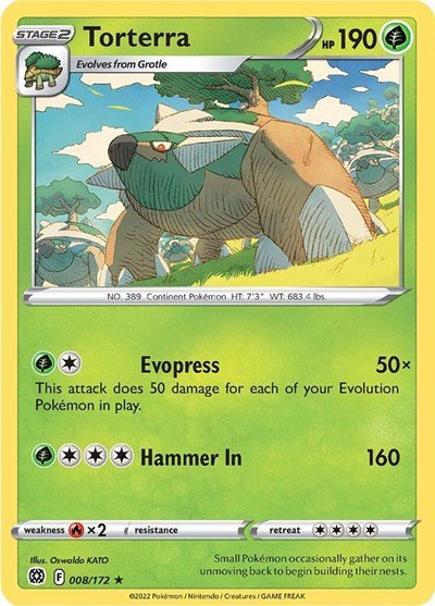 Torterra - 008 (Deck Exclusives) Near Mint - Nick Nack's Full Frontal Attack