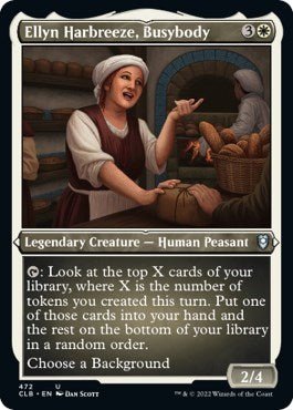 Ellyn Harbreeze, Busybody (Etched Foil) (Commander Legends: Battle for Baldur's Gate) Near Mint Foil - Nick Nack's Full Frontal Attack