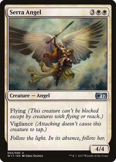 Serra Angel (Welcome Deck 2017) Near Mint - Nick Nack's Full Frontal Attack