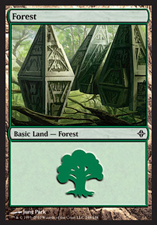 Forest (248) (Rise of the Eldrazi) Light Play