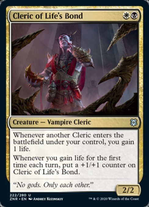 Cleric of Life's Bond (Zendikar Rising) Near Mint - Nick Nack's Full Frontal Attack