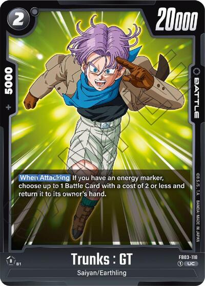 Trunks : GT (Raging Roar) Near Mint