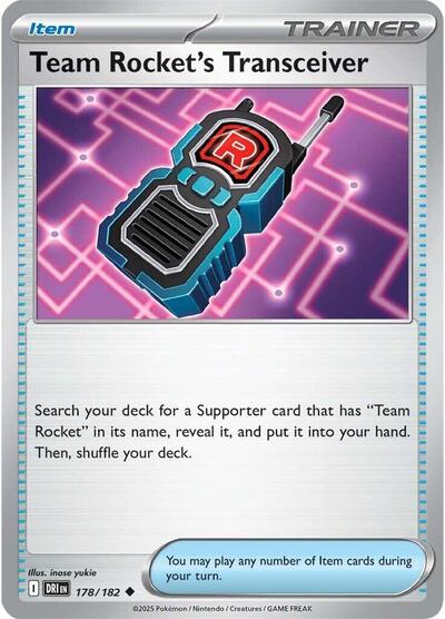 Team Rocket's Transceiver (SV10: Destined Rivals) Near Mint