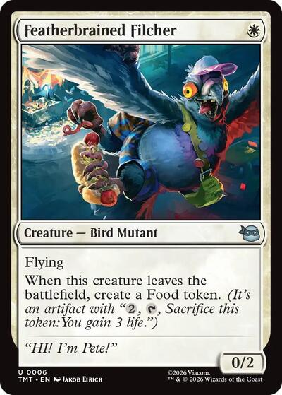 Featherbrained Filcher (Teenage Mutant Ninja Turtles) Near Mint Foil