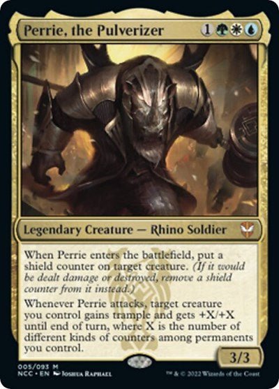 Perrie, the Pulverizer (Commander: Streets of New Capenna) Near Mint Foil - Nick Nack's Full Frontal Attack