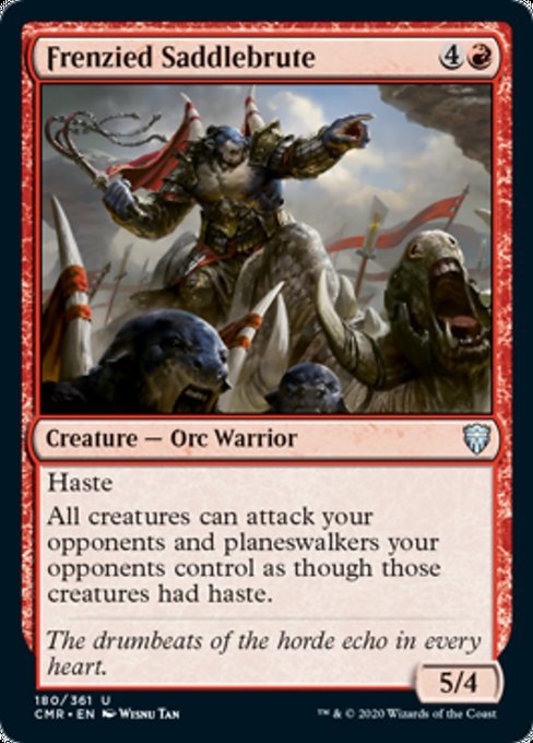 Frenzied Saddlebrute (Commander Legends) Near Mint - Nick Nack's Full Frontal Attack