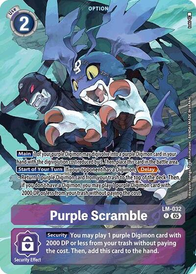 Purple Scramble (Alternate Art) (Starter Deck 21: Hero of Hope) Near Mint Foil - Nick Nack's Full Frontal Attack