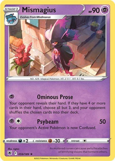 Mismagius (SWSH10: Astral Radiance) Near Mint - Nick Nack's Full Frontal Attack