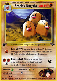Brock's Dugtrio (Gym Challenge) Light Play Unlimited