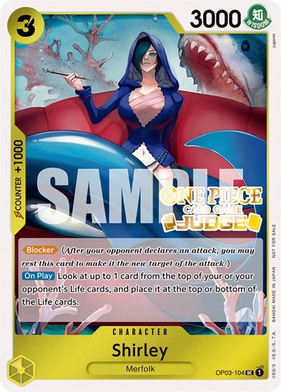Shirley (Judge Pack Vol. 3) (One Piece Promotion Cards) Near Mint Foil