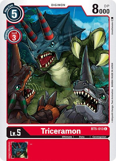 Triceramon (Battle of Omni) Near Mint