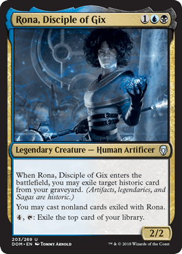 Rona, Disciple of Gix (Dominaria) Near Mint - Nick Nack's Full Frontal Attack