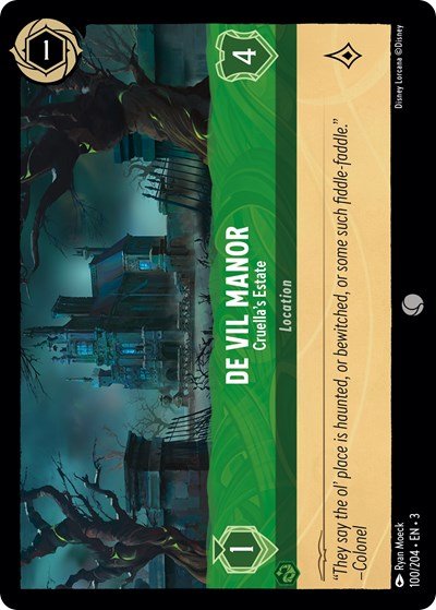De Vil Manor - Cruella's Estate (Into the Inklands) Near Mint - Nick Nack's Full Frontal Attack