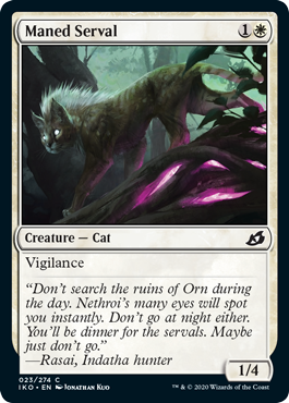 Maned Serval (Ikoria: Lair of Behemoths) Near Mint