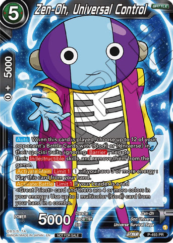 Zen-Oh, Universal Control (Zenkai Series Tournament Pack Vol.3) (P-493) [Tournament Promotion Cards]