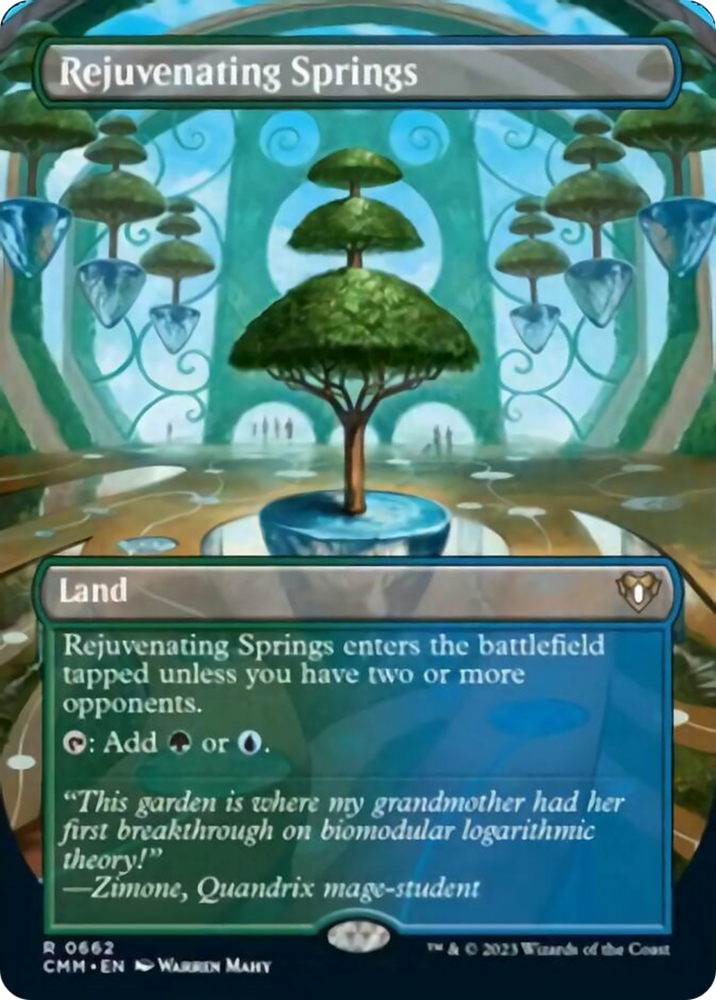 Rejuvenating Springs (Borderless Alternate Art) [Commander Masters]