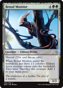 Brood Monitor (Battle for Zendikar) Near Mint - Nick Nack's Full Frontal Attack