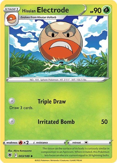 Hisuian Electrode (SWSH10: Astral Radiance) Near Mint - Nick Nack's Full Frontal Attack