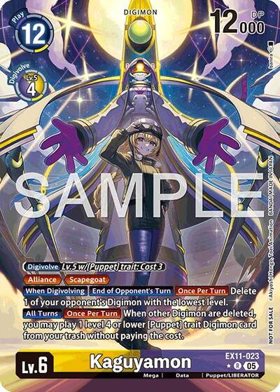 Kaguyamon (Box Topper) (Dawn of Liberator) Near Mint Foil - Nick Nack's Full Frontal Attack