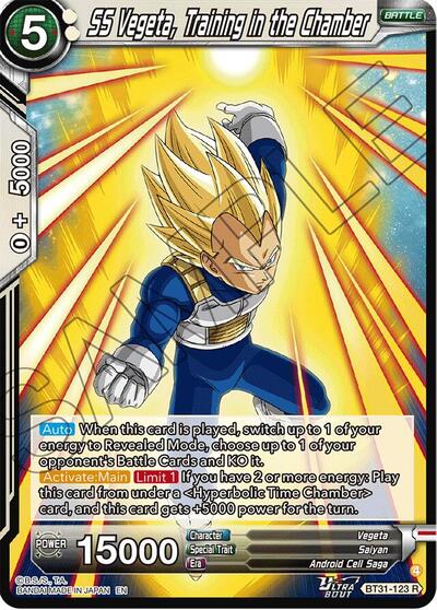 SS Vegeta, Training in the Chamber (Impact Beyond Dimensions) Near Mint Foil - Nick Nack's Full Frontal Attack
