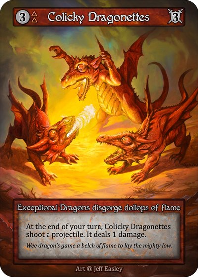 Colicky Dragonettes (Alpha) Near Mint