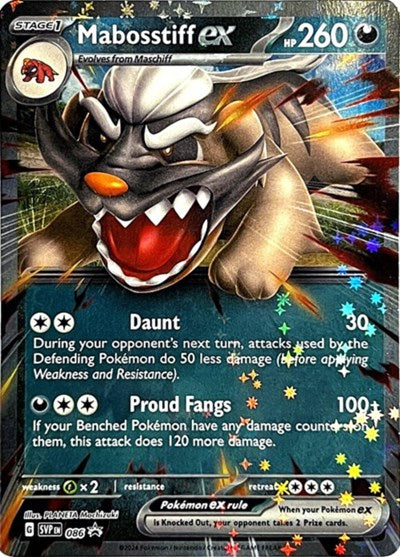 Mabosstiff ex (SV: Scarlet & Violet Promo Cards) Near Mint Holofoil