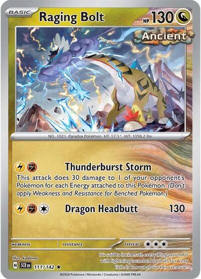 Raging Bolt (SV07: Stellar Crown) Near Mint Reverse Holofoil