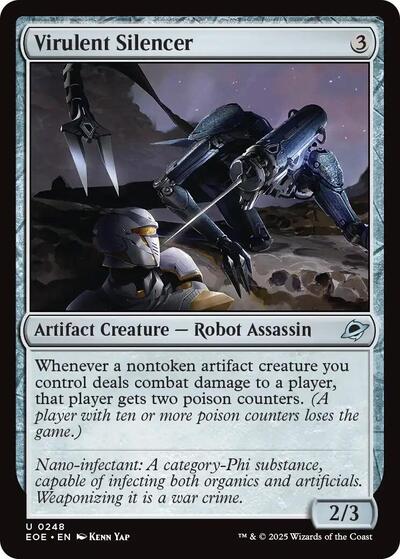 Virulent Silencer (Edge of Eternities) Near Mint Foil - Nick Nack's Full Frontal Attack