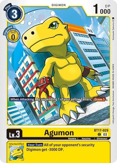 Agumon BT17-029 (Secret Crisis) Near Mint