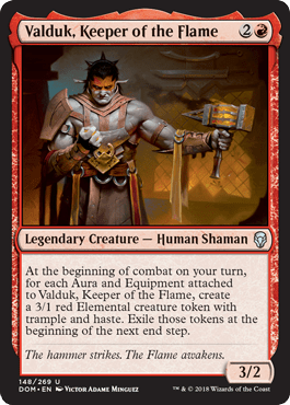 Valduk, Keeper of the Flame (Dominaria) Near Mint - Nick Nack's Full Frontal Attack