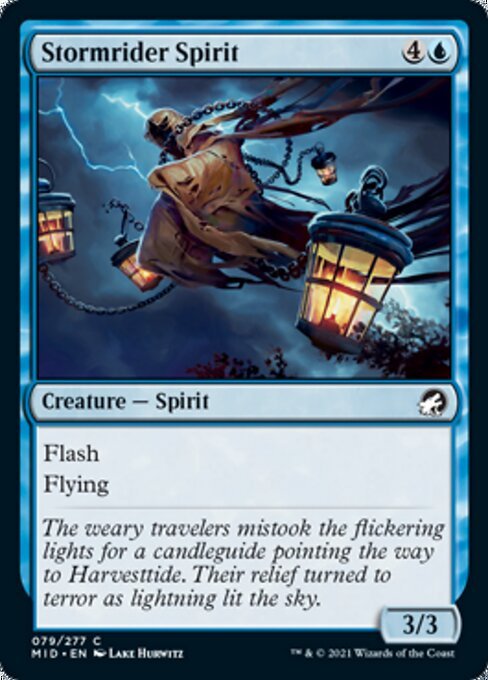 Stormrider Spirit (Innistrad: Midnight Hunt) Near Mint - Nick Nack's Full Frontal Attack