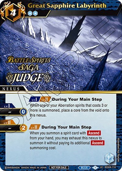 Great Sapphire Labyrinth (Judge Pack Vol. 4) (Launch & Event Promos) Near Mint Holofoil - Nick Nack's Full Frontal Attack