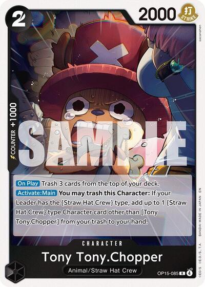 Tony Tony.Chopper (OP15 - 085) (Adventure on Kami's Island) Near Mint Foil - Nick Nack's Full Frontal Attack