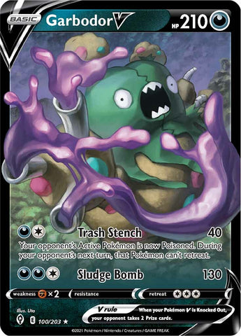 Garbodor V (100/203) [Épée et bouclier : Cieux en évolution] 