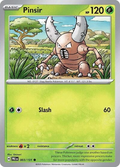 Pinsir (SV: Prismatic Evolutions) Near Mint