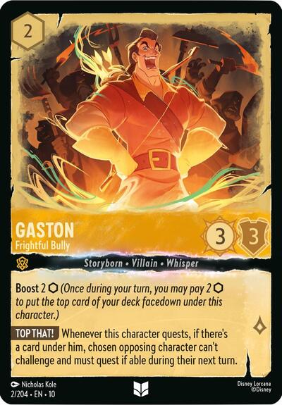 Gaston - Frightful Bully (Whispers in the Well) Near Mint - Nick Nack's Full Frontal Attack