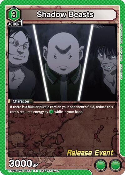 Shadow Beasts (Hunter x Hunter Release Event Cards) Near Mint - Nick Nack's Full Frontal Attack