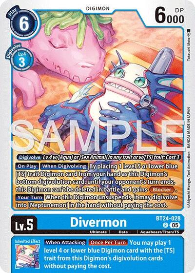 Divermon (Time Stranger) Near Mint Foil - Nick Nack's Full Frontal Attack