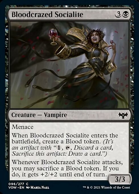 Bloodcrazed Socialite (Innistrad: Crimson Vow) Near Mint - Nick Nack's Full Frontal Attack