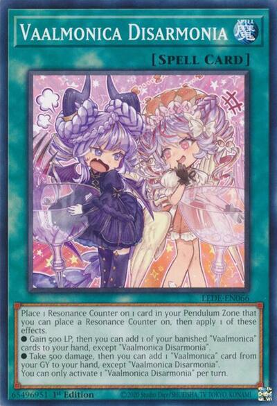 Vaalmonica Disarmonia (Legacy of Destruction) Near Mint 1st Edition - Nick Nack's Full Frontal Attack