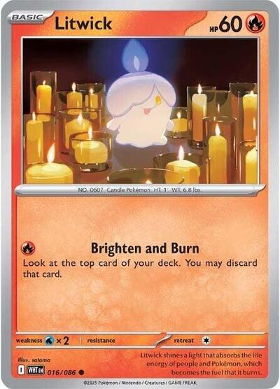Litwick (SV: White Flare) Near Mint - Nick Nack's Full Frontal Attack