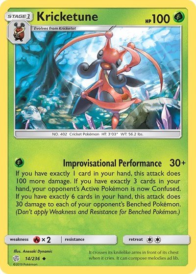 Kricketune (SM - Cosmic Eclipse) Near Mint - Nick Nack's Full Frontal Attack