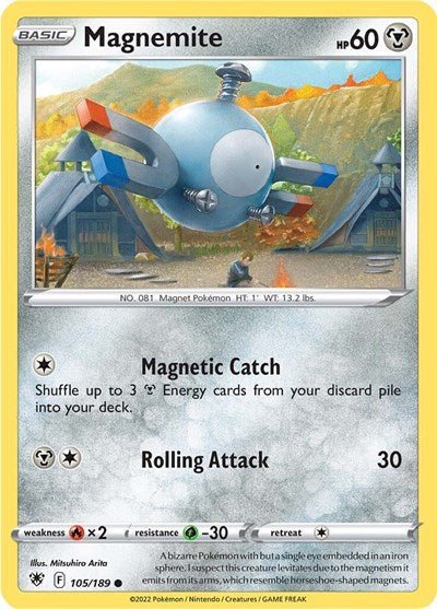 Magnemite (SWSH10: Astral Radiance) Near Mint - Nick Nack's Full Frontal Attack